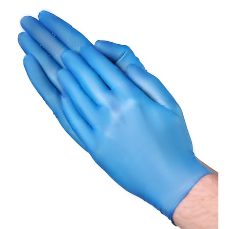 Industrial Glove, Vinyl, Blue, X-Large, 1000 PK